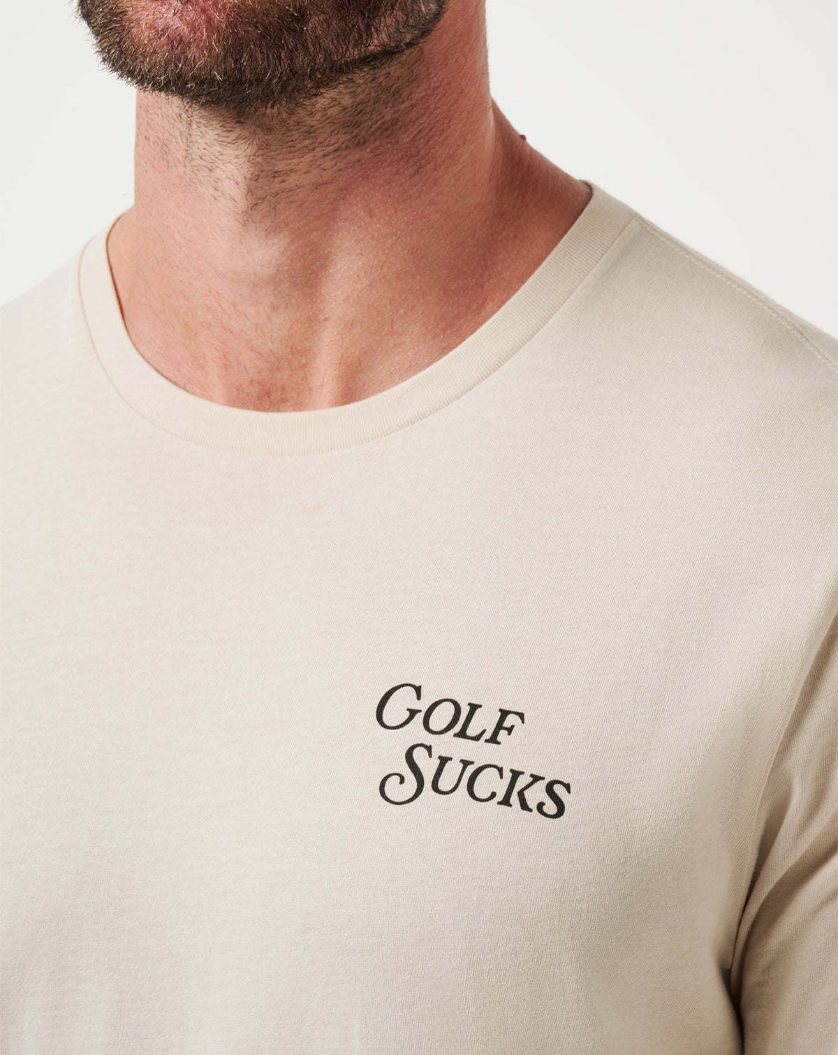 Course Rules Tee Italian Sand | Travis Mathew