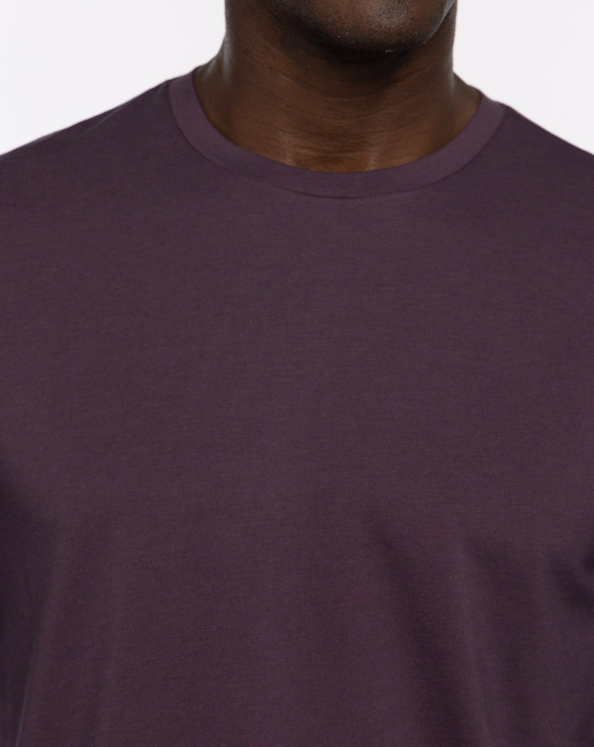 The Crew Long Sleeve Tee Mauve Wine/Blue Nights | Travis Mathew