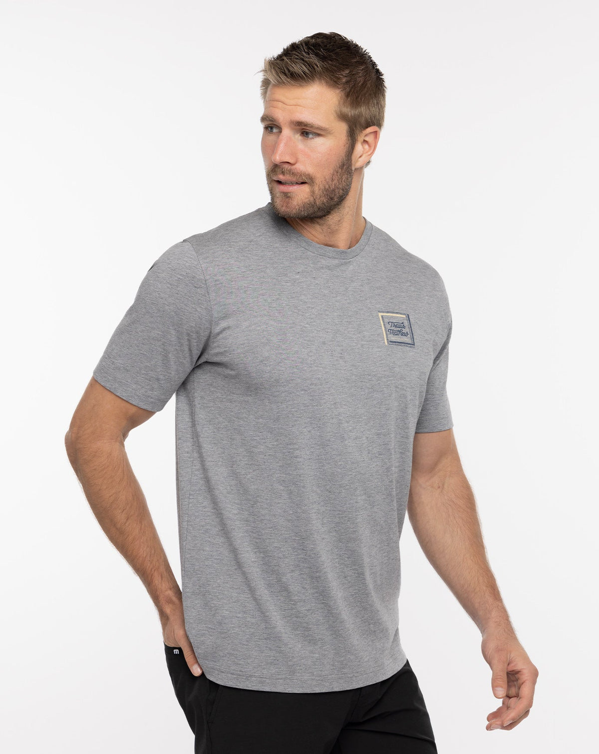 Riviera Maya Tee Heather Grey | Travis Mathew