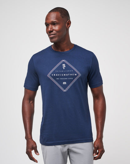 Barrel Ride Tee Total Eclipse | Travis Mathew