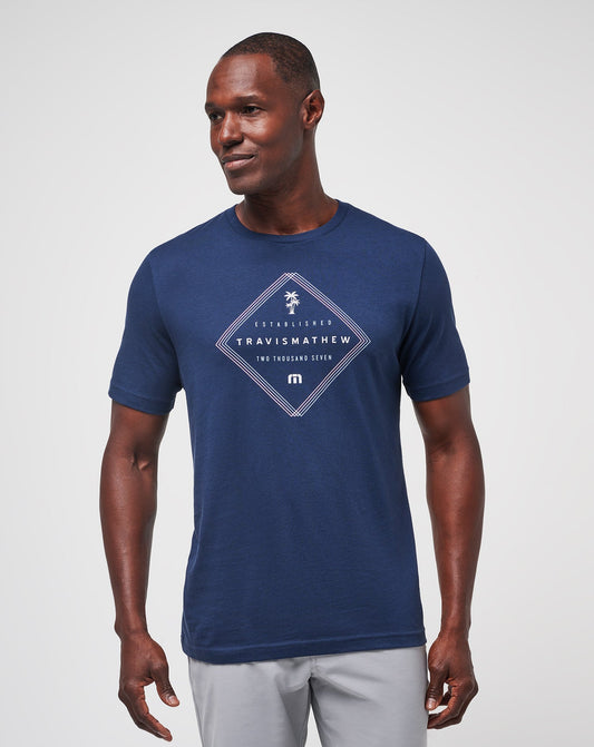 Barrel Ride Tee Total Eclipse | Travis Mathew