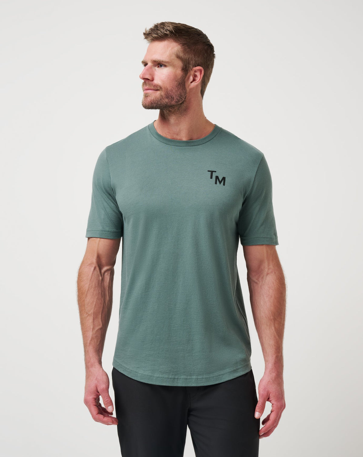 End Around Tee Balsam Green | Travis Mathew