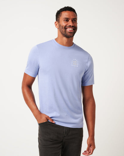 Night Diver Tee Heather Violet Storm | Travis Mathew