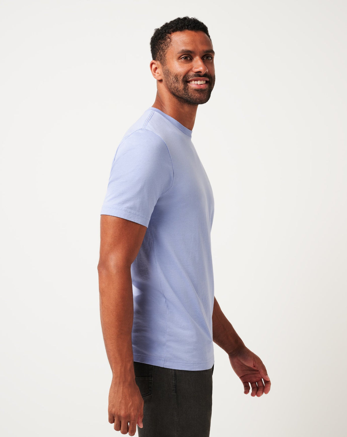 Night Diver Tee Heather Violet Storm | Travis Mathew