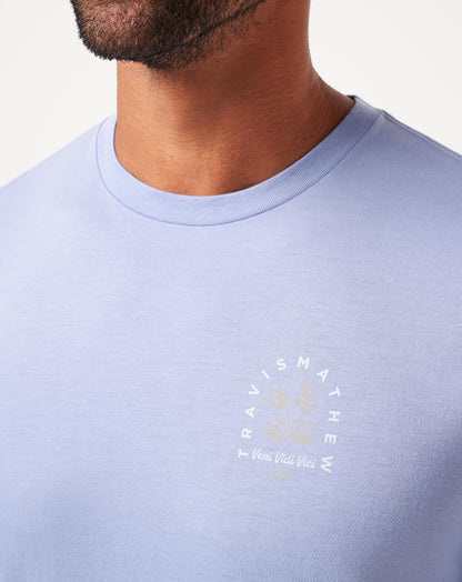 Night Diver Tee Heather Violet Storm | Travis Mathew
