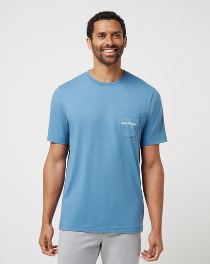 Bungalow Bliss Tee Stellar Blue | Travis Mathew