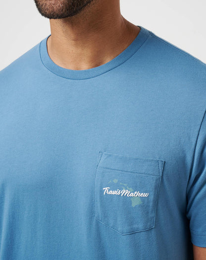 Bungalow Bliss Tee Stellar Blue | Travis Mathew