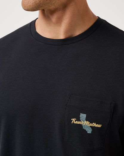 Pacific Grove Tee Black | Travis Mathew