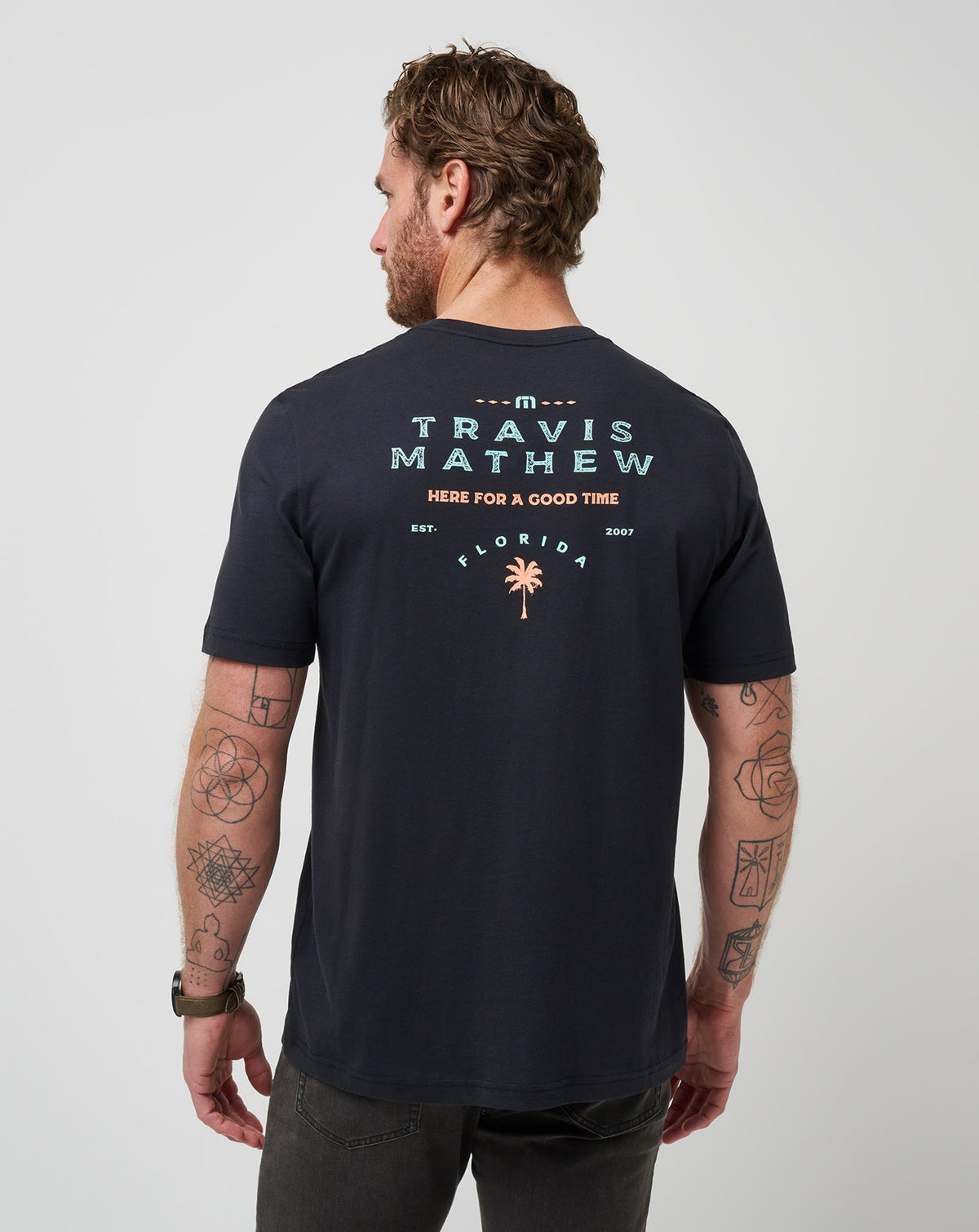 Nautical Nines Tee Black | Travis Mathew