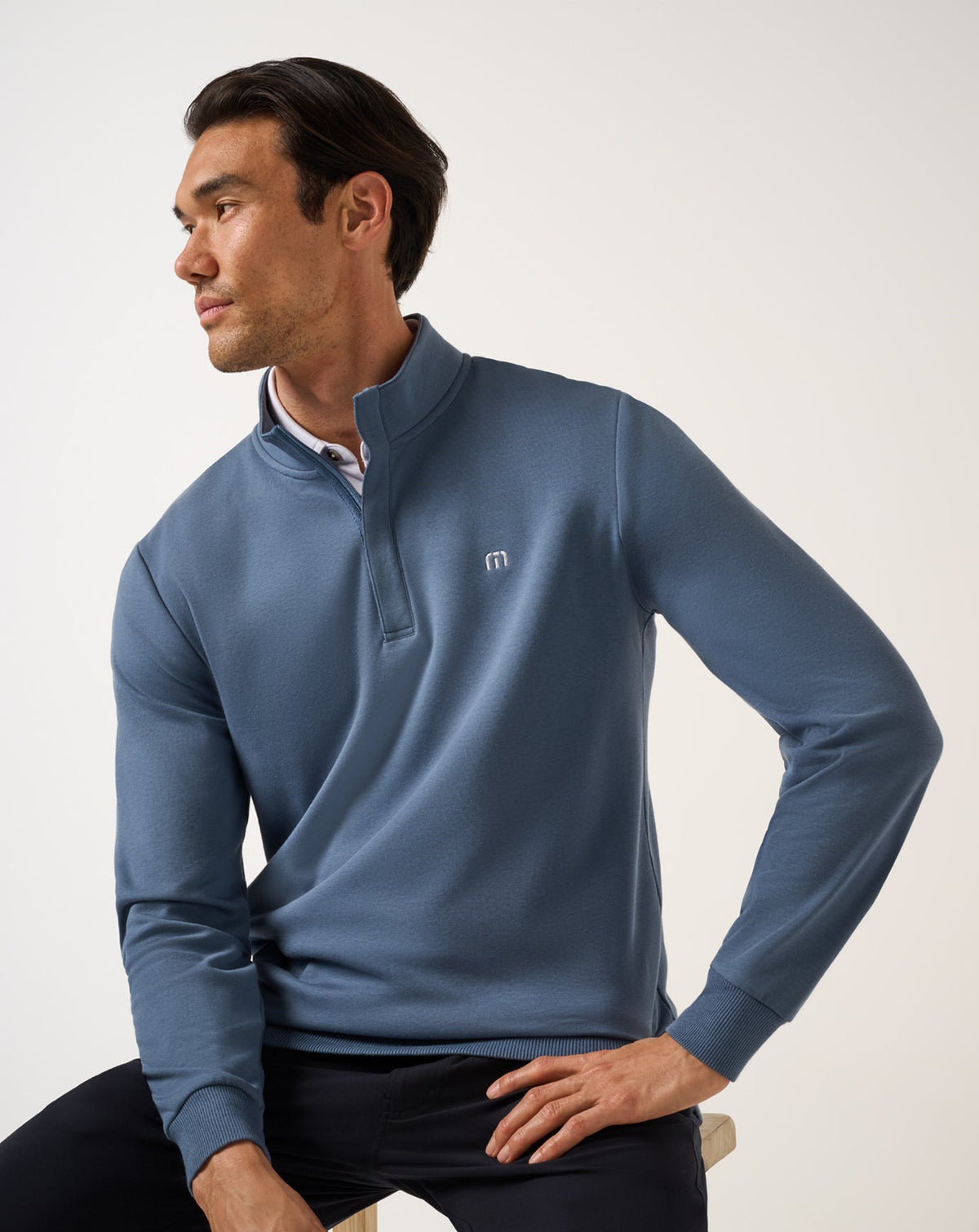 Cloud Quarter Zip 2.0 Bering Sea | Travis Mathew