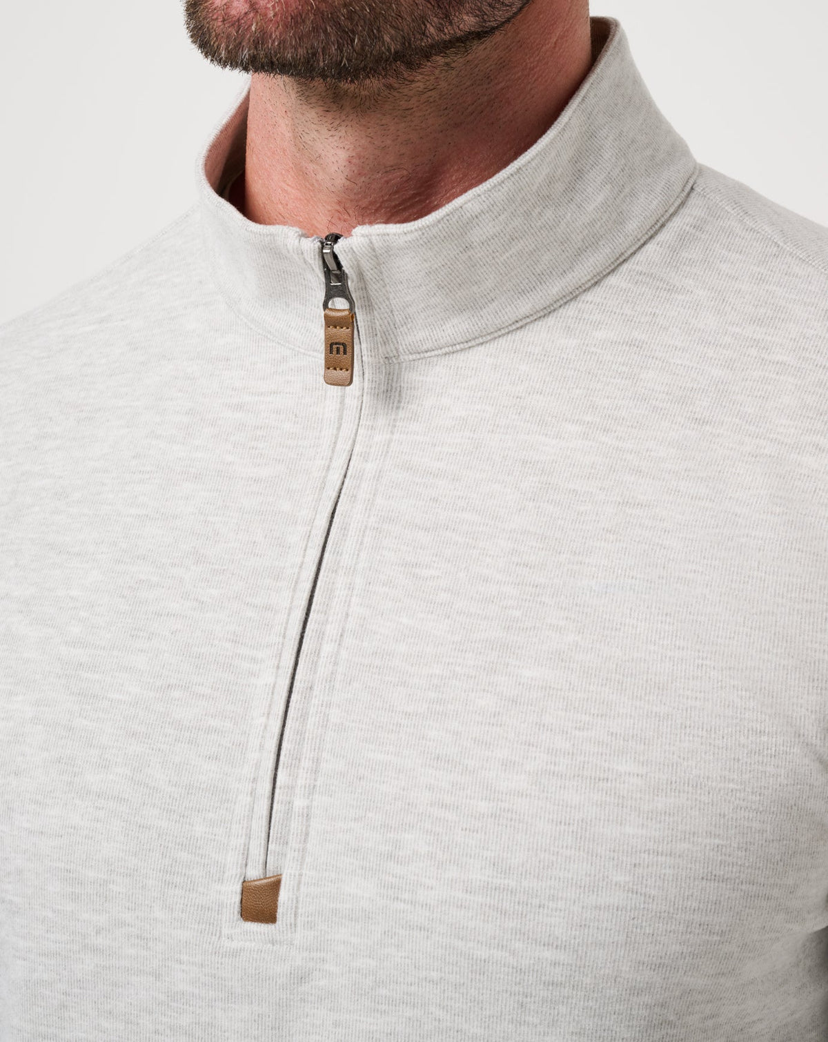 Cloud Sweater Quarter Zip Heather Grey | Travis Mathew