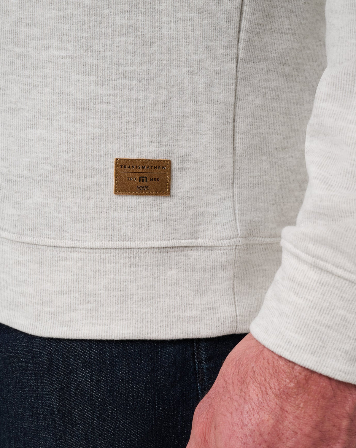 Cloud Sweater Quarter Zip Heather Grey | Travis Mathew