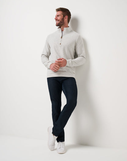 Cloud Sweater Quarter Zip Heather Grey | Travis Mathew