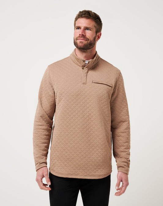 Transatlantic Quarter Zip Portabella | Travis Mathew