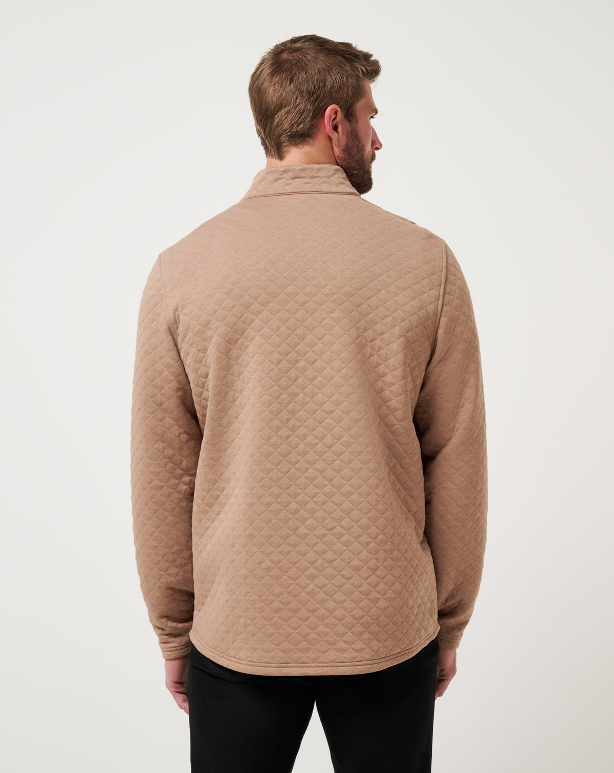 Transatlantic Quarter Zip Portabella | Travis Mathew