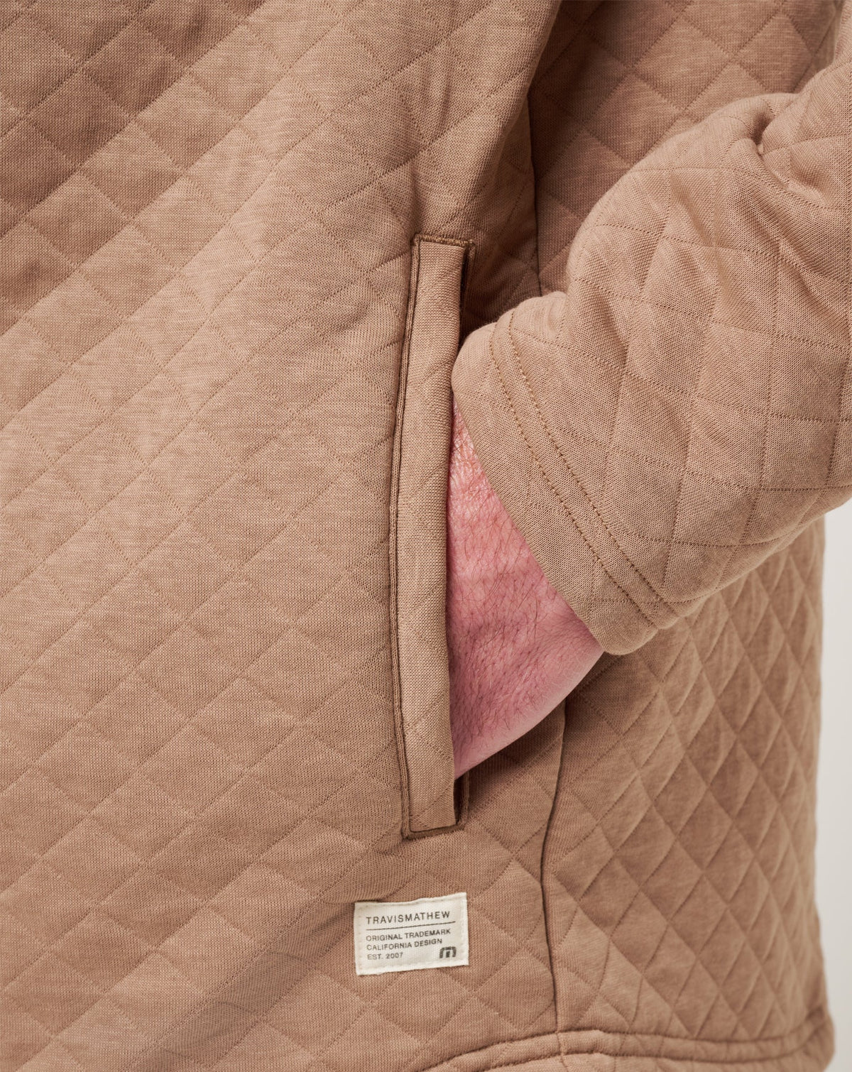 Transatlantic Quarter Zip Portabella | Travis Mathew