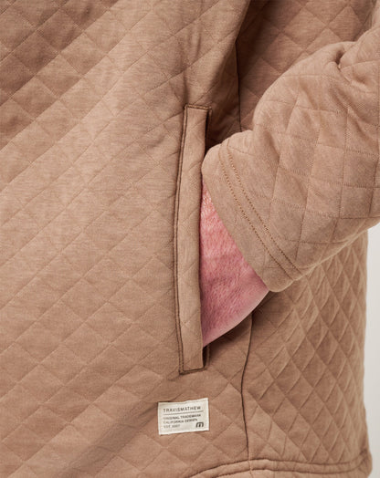 Transatlantic Quarter Zip Portabella | Travis Mathew