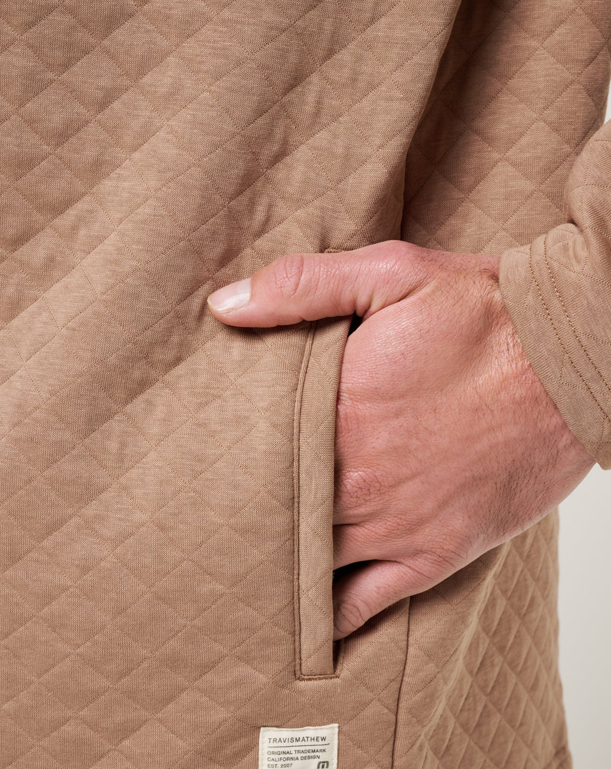 Transatlantic Quarter Zip Portabella | Travis Mathew