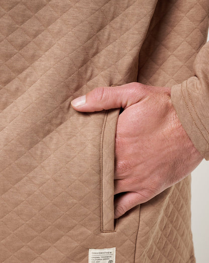Transatlantic Quarter Zip Portabella | Travis Mathew