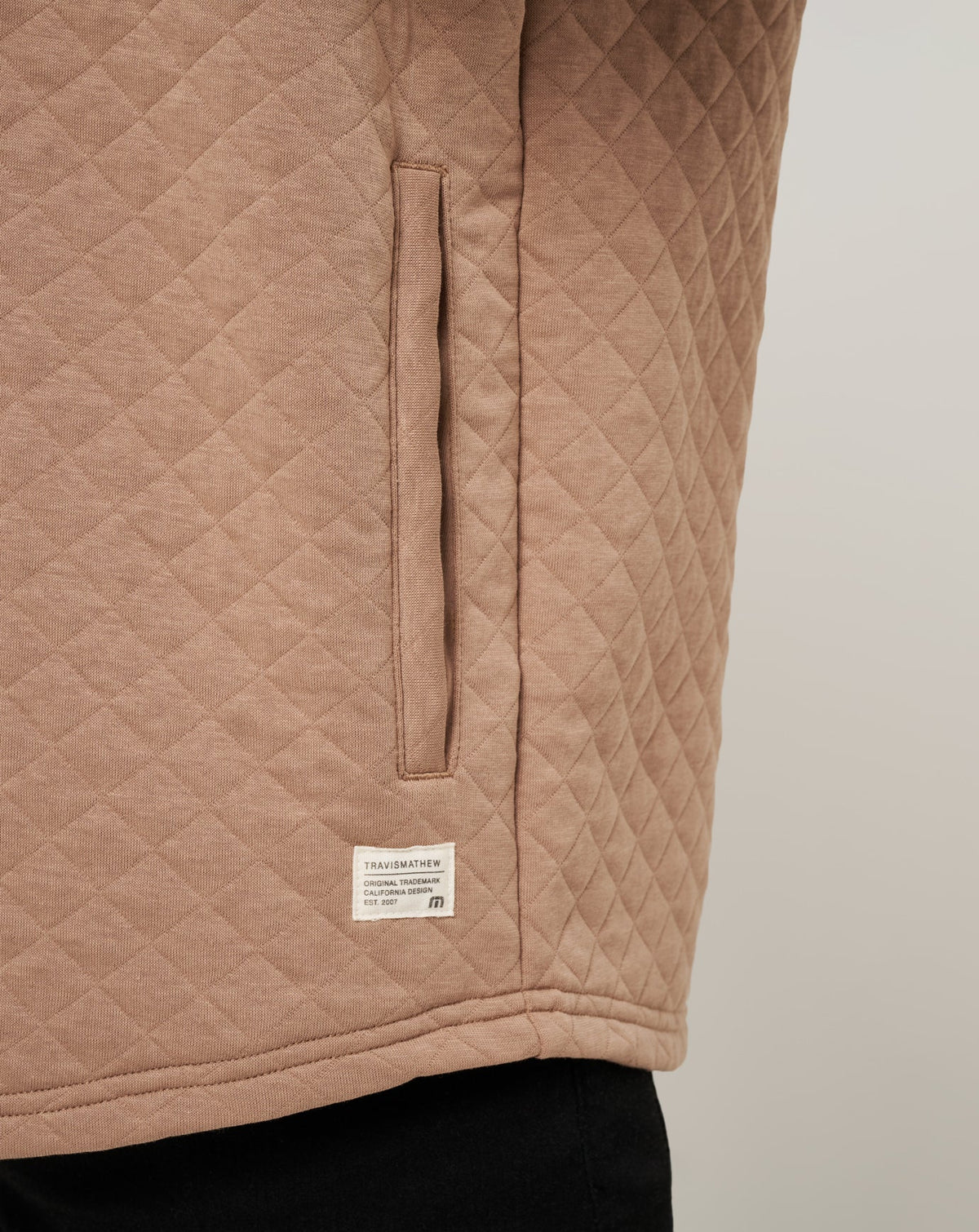 Transatlantic Quarter Zip Portabella | Travis Mathew