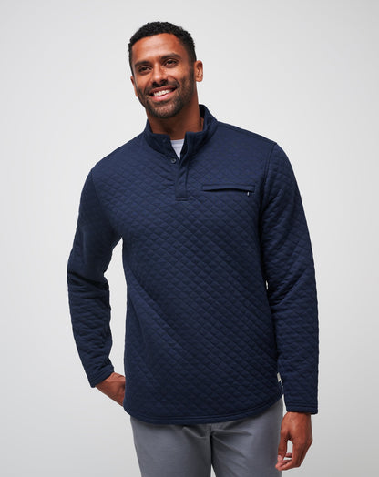 Transatlantic Quarter Zip Total Eclipse | Travis Mathew