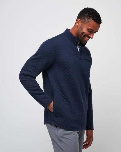 Transatlantic Quarter Zip Total Eclipse | Travis Mathew