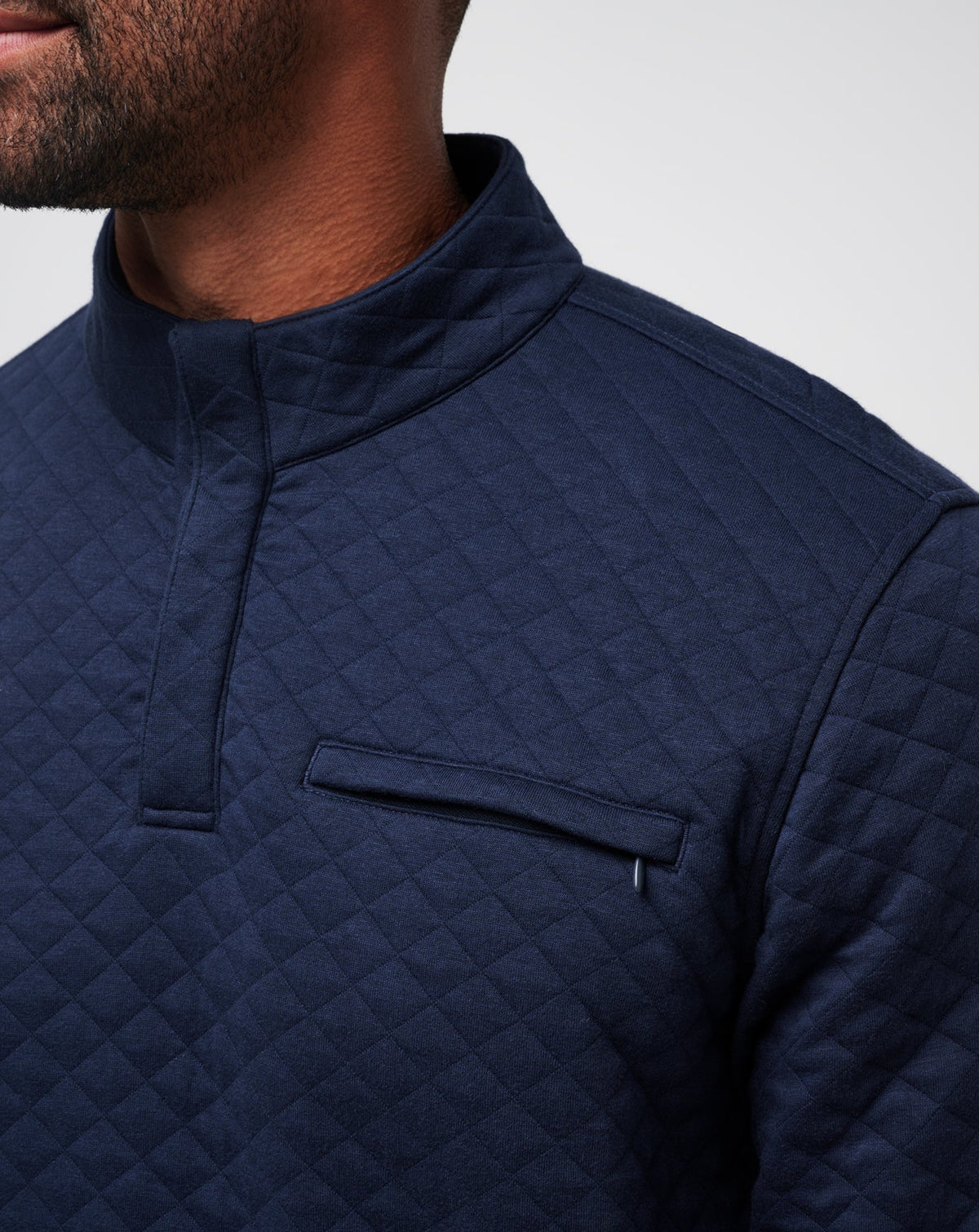 Transatlantic Quarter Zip Total Eclipse | Travis Mathew