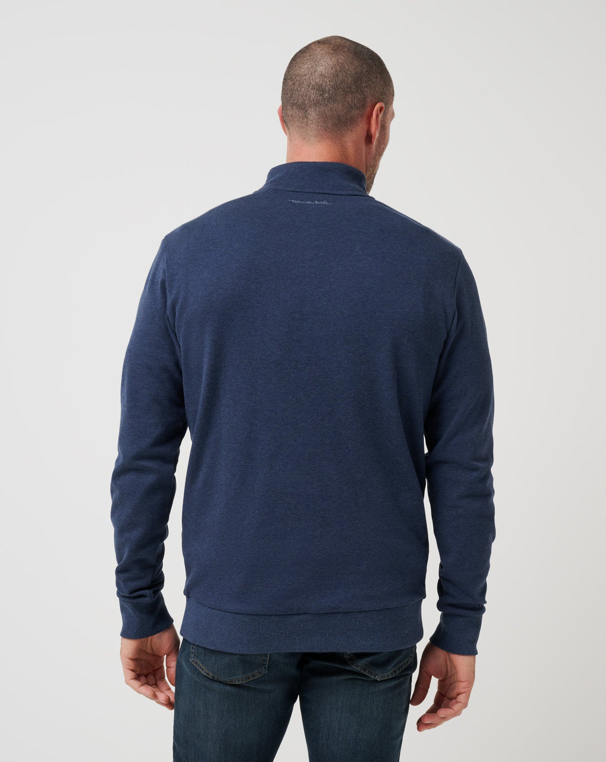 Cloud Quarter Zip 2.0 Heather Blue | Travis Mathew