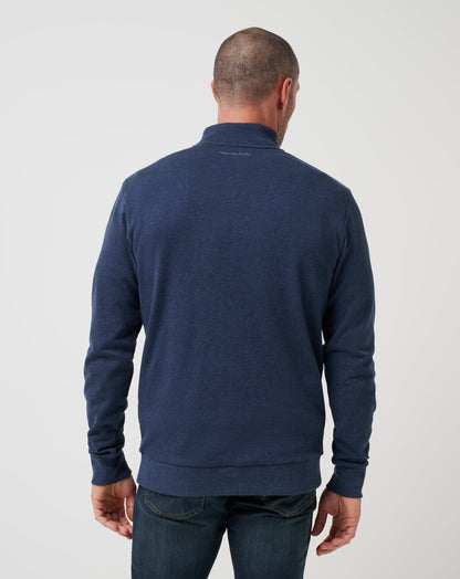 Cloud Quarter Zip 2.0 Heather Blue | Travis Mathew