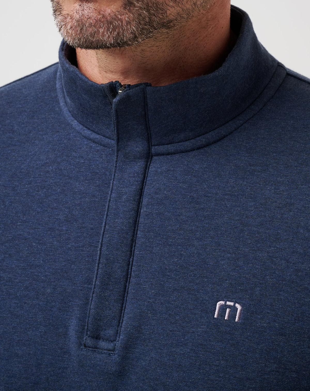 Cloud Quarter Zip 2.0 Heather Blue | Travis Mathew