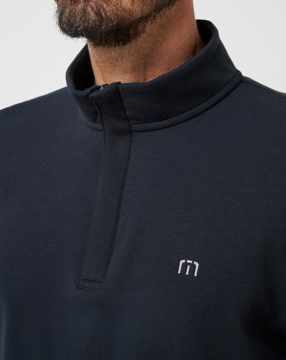 Cloud Quarter Zip 2.0 Black | Travis Mathew