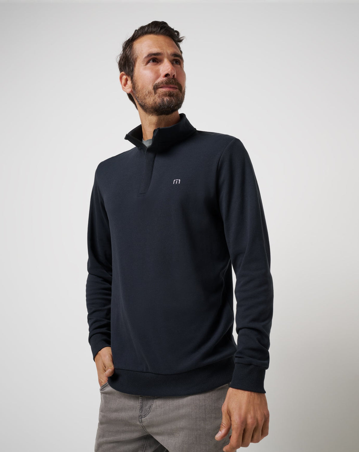 Cloud Quarter Zip 2.0 Black | Travis Mathew