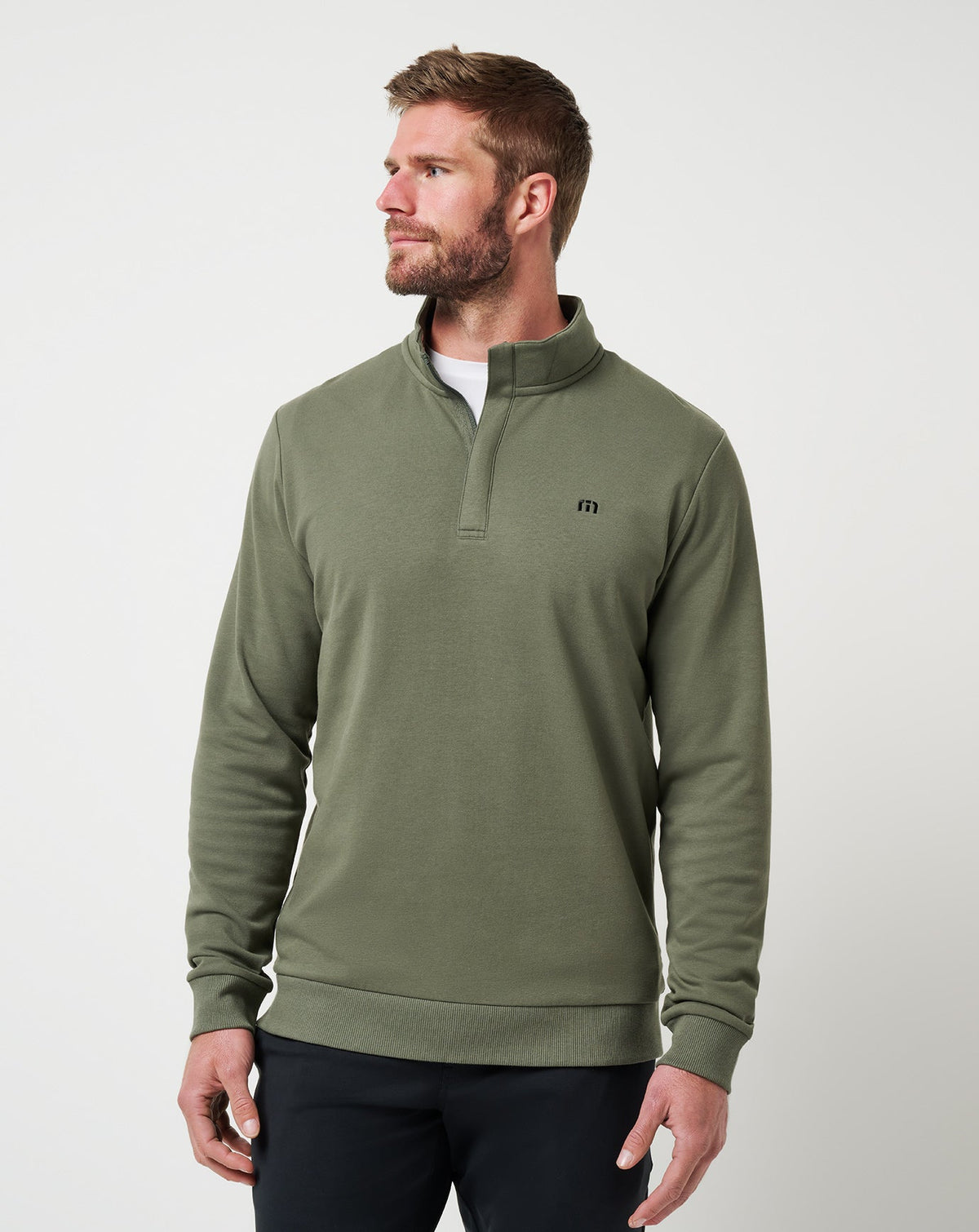 Cloud Quarter Zip 2.0 Dark Olive | Travis Mathew