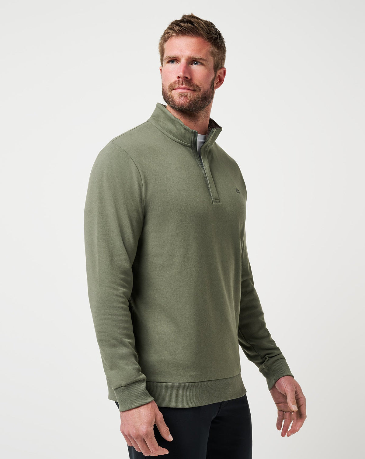 Cloud Quarter Zip 2.0 Dark Olive | Travis Mathew