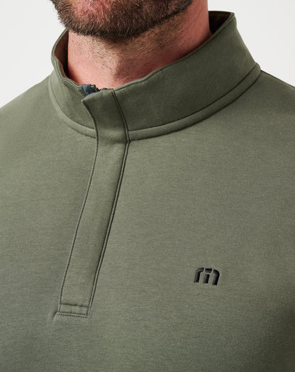 Cloud Quarter Zip 2.0 Dark Olive | Travis Mathew