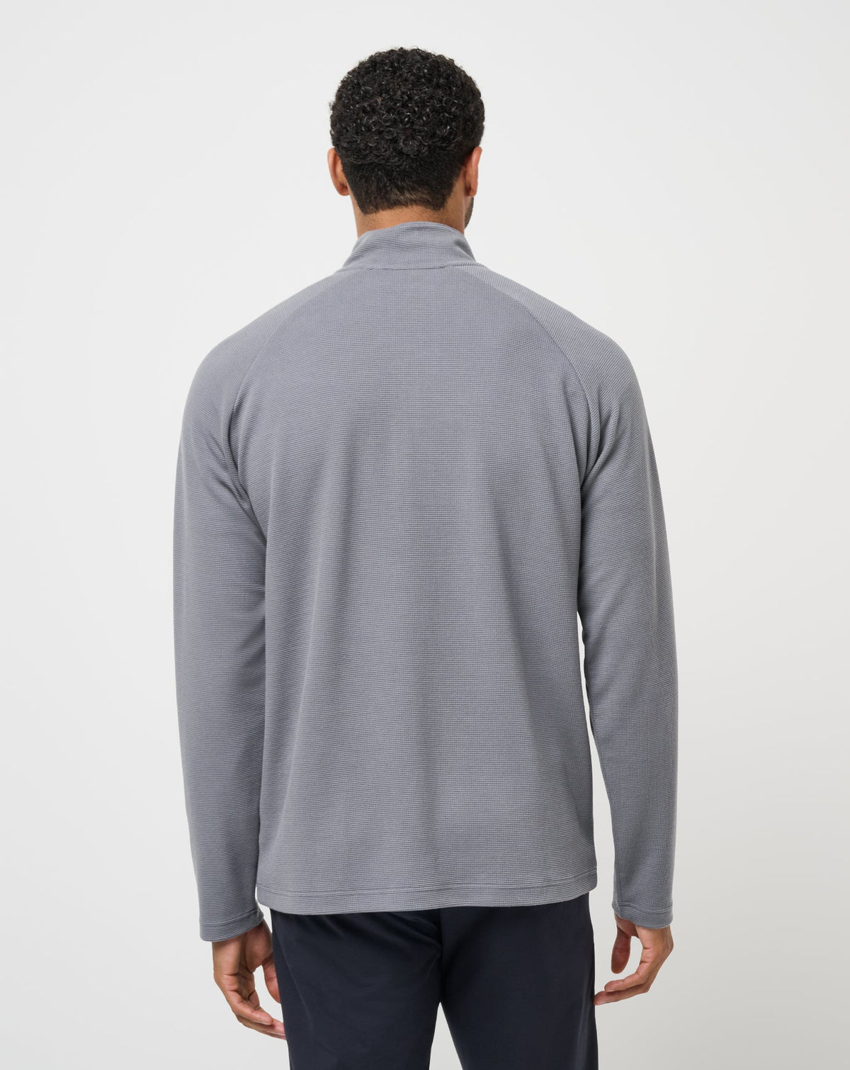 Performance Waffle Quarter Zip Quiet Shade | Travis Mathew