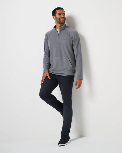 Performance Waffle Quarter Zip Quiet Shade | Travis Mathew
