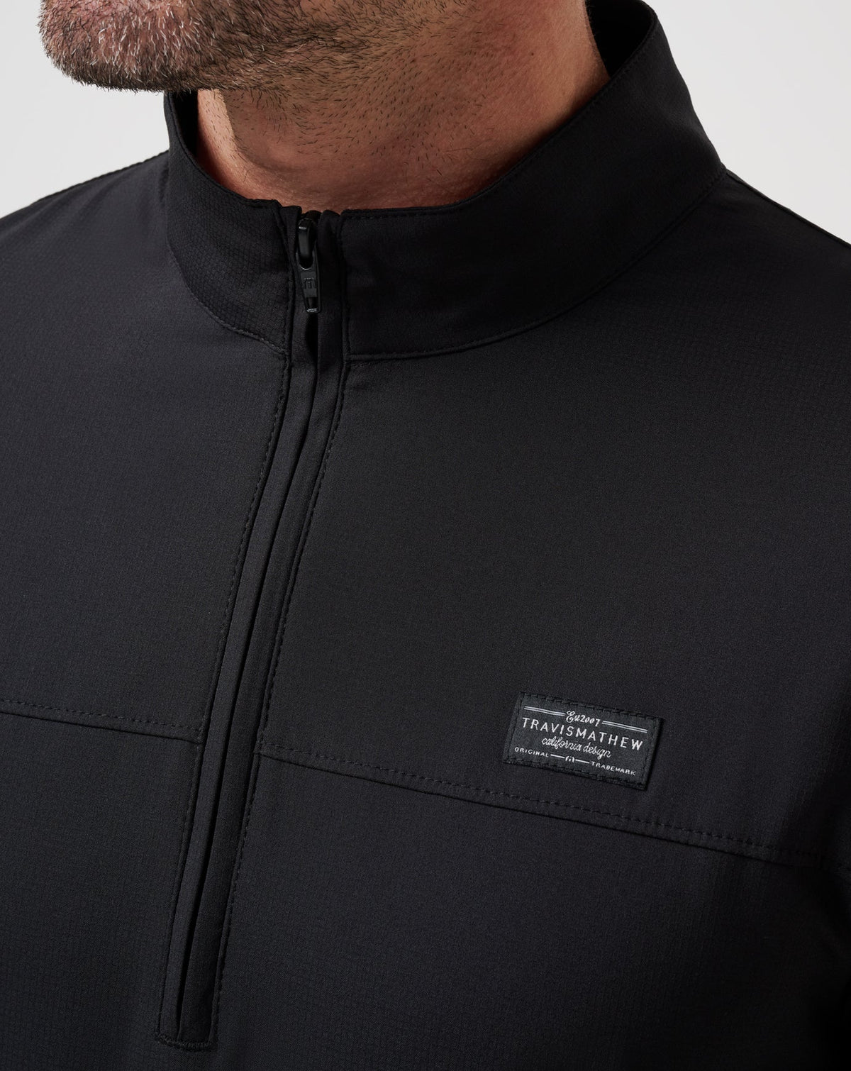 Wanderlust Quarter Zip Black | Travis Mathew