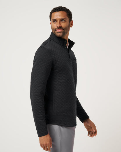 Transatlantic Quarter Zip Black | Travis Mathew