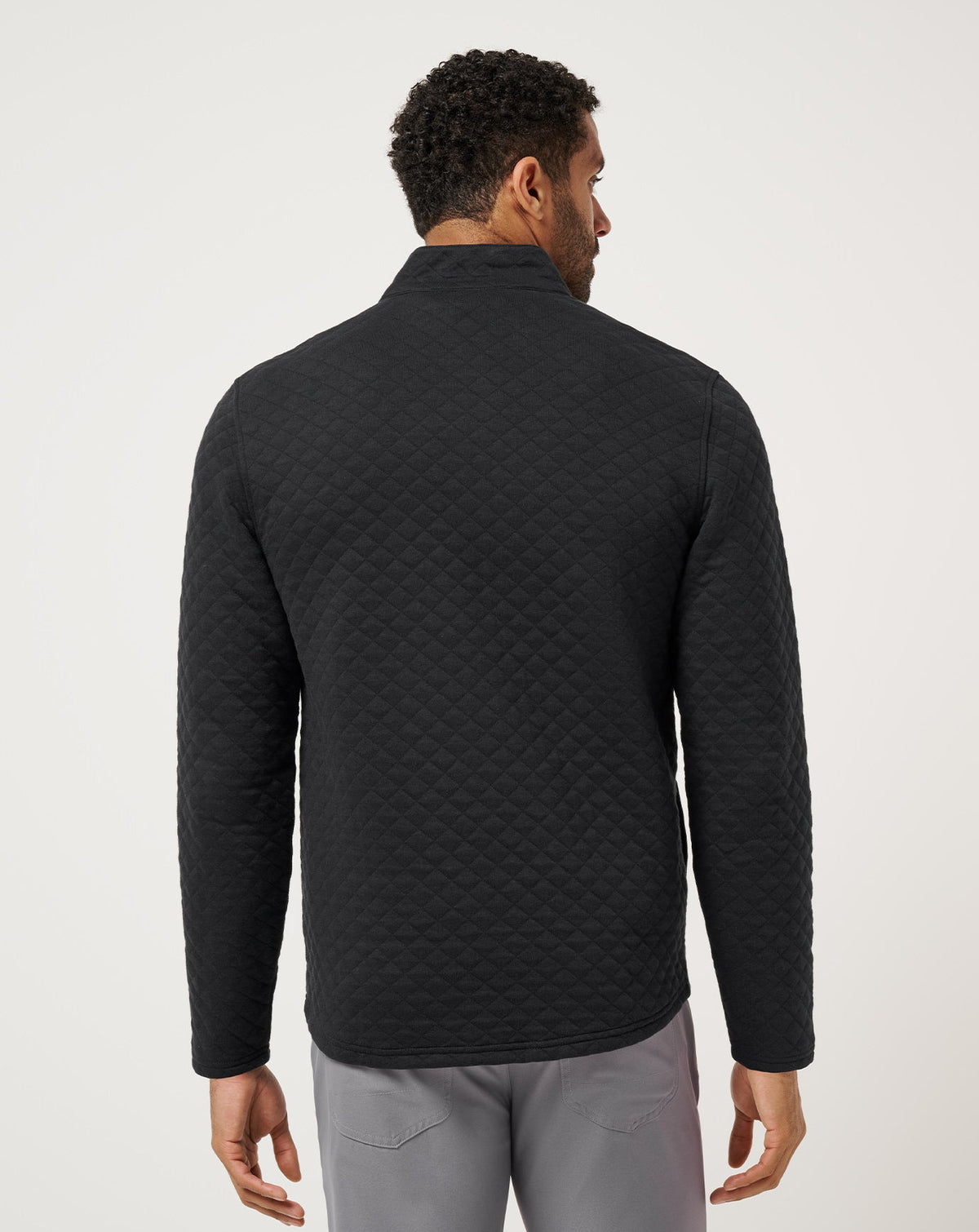 Transatlantic Quarter Zip Black | Travis Mathew