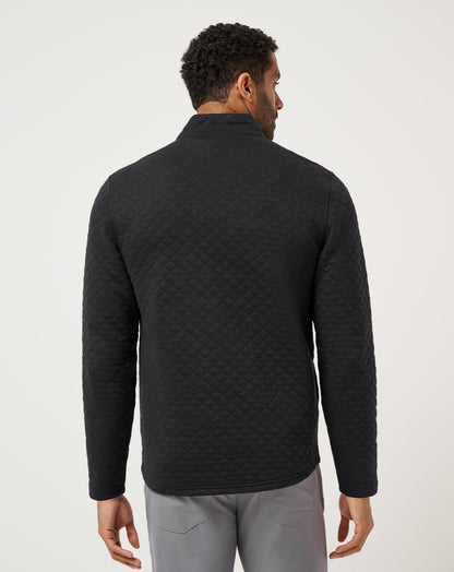Transatlantic Quarter Zip Black | Travis Mathew