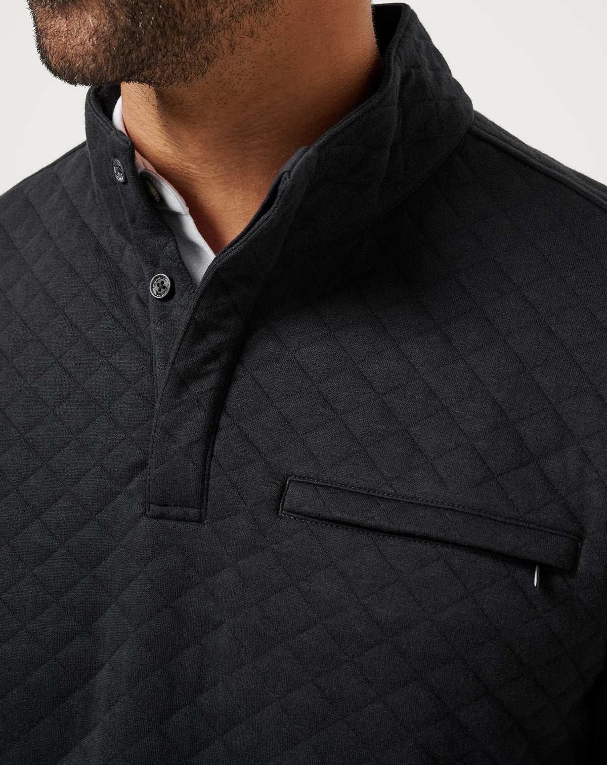 Transatlantic Quarter Zip Black | Travis Mathew