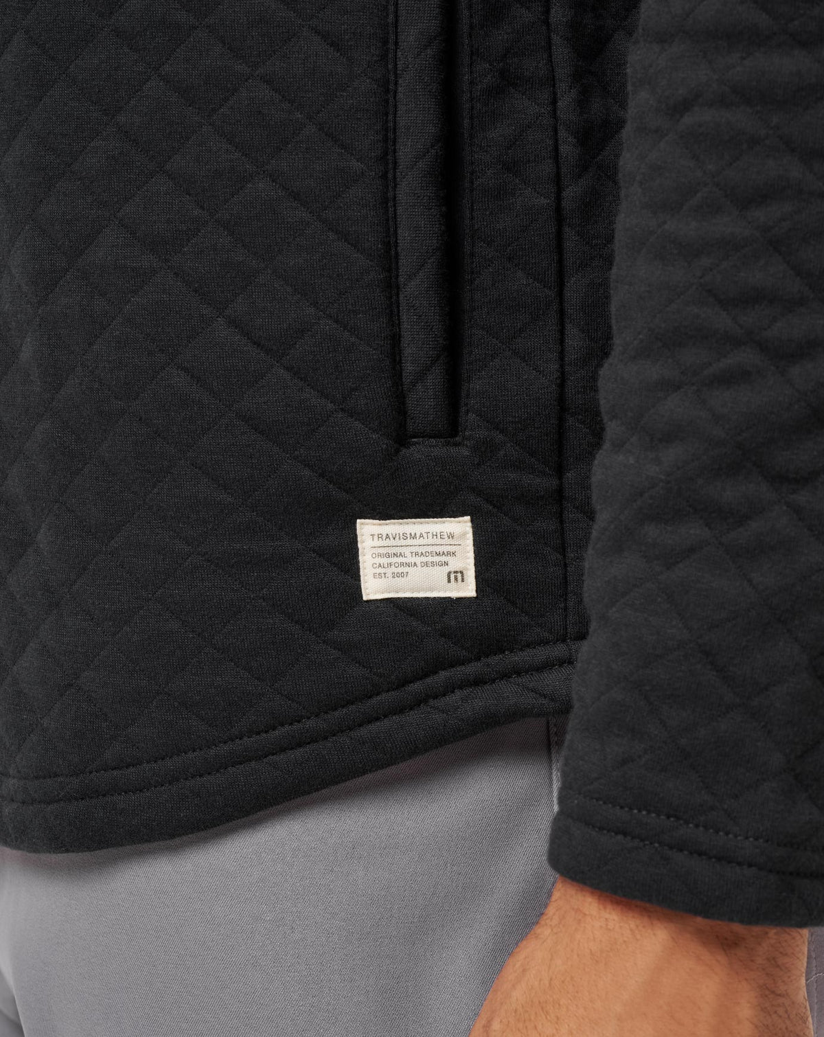 Transatlantic Quarter Zip Black | Travis Mathew