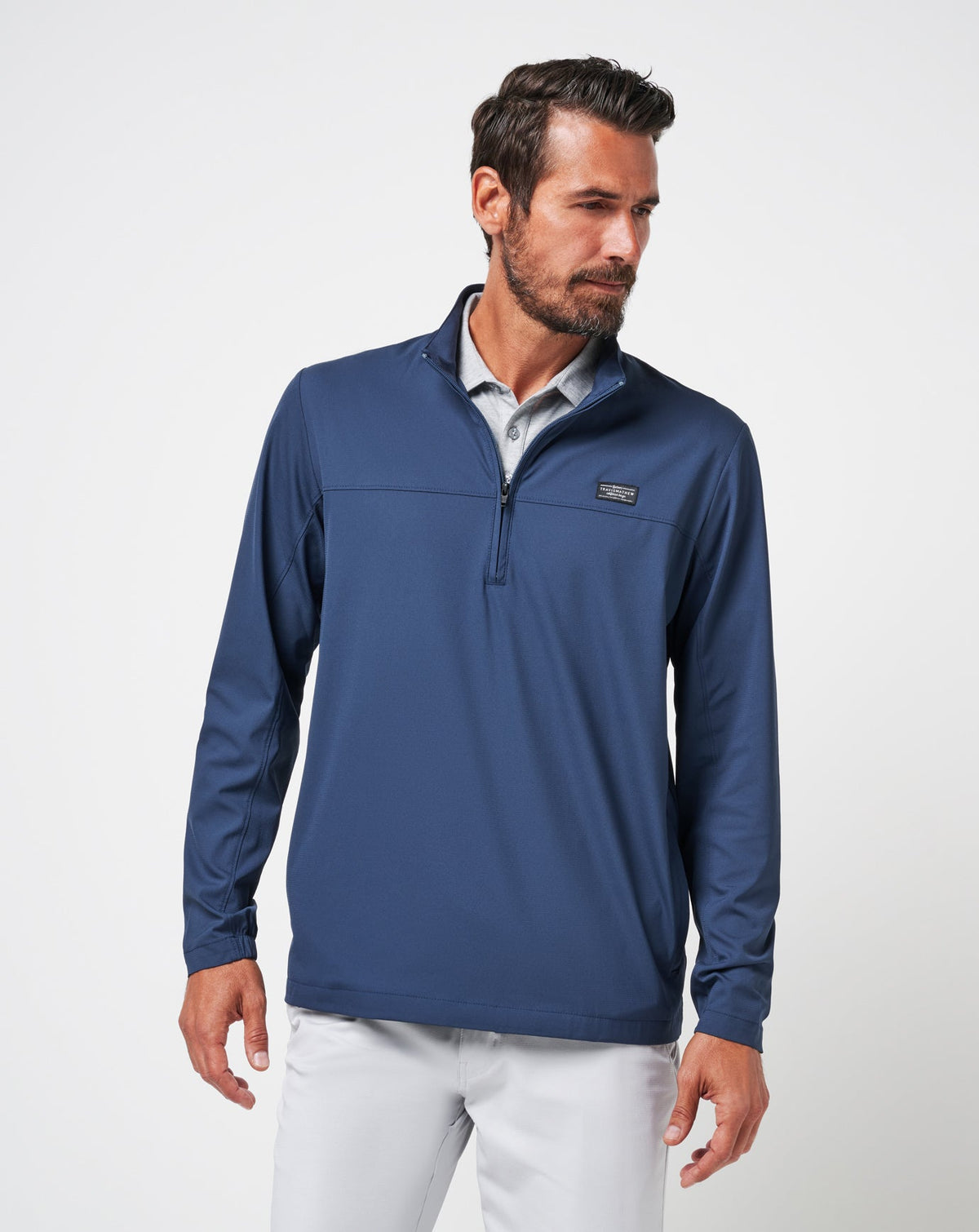 Wanderlust Quarter Zip Mood Indigo | Travis Mathew