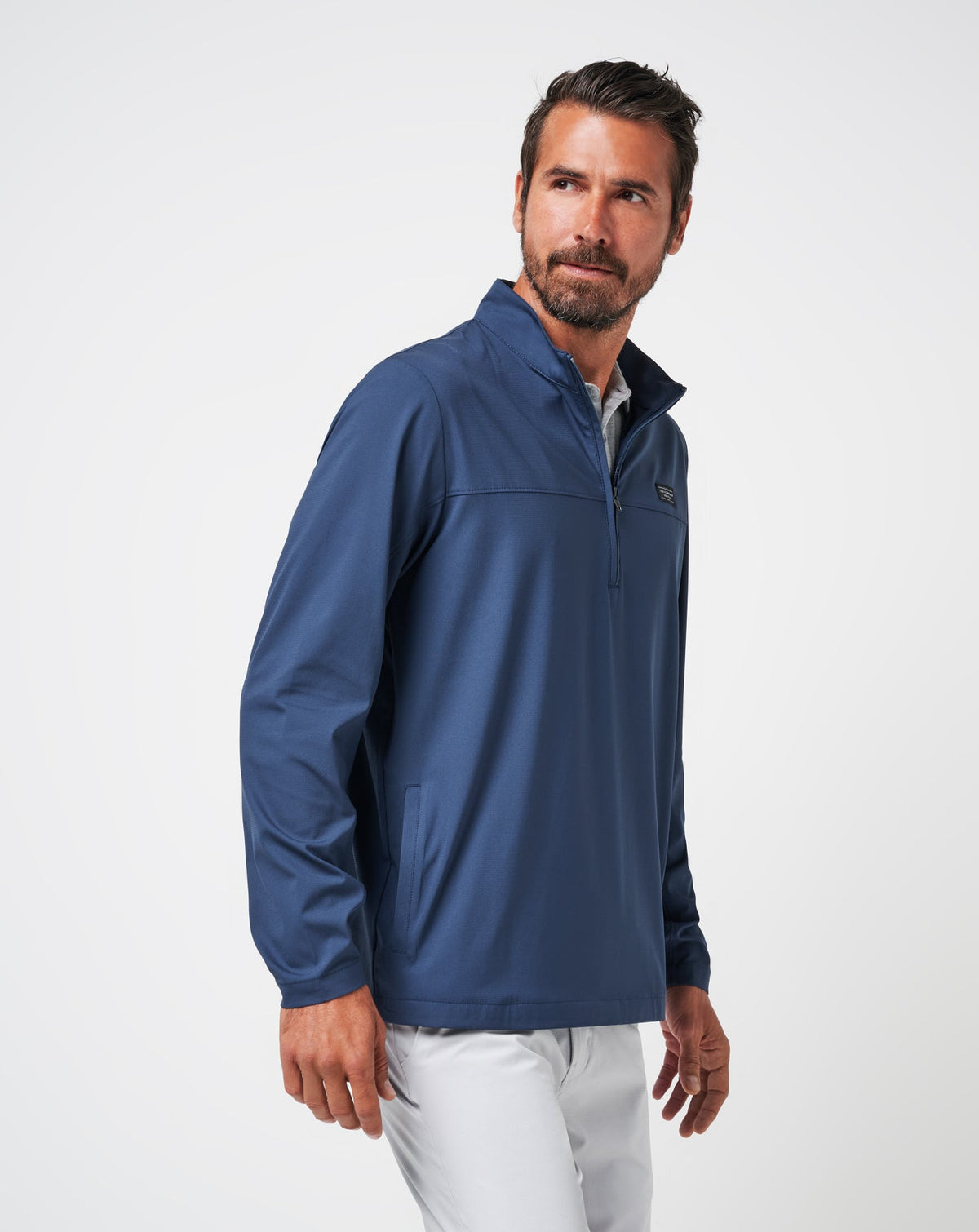 Wanderlust Quarter Zip Mood Indigo | Travis Mathew
