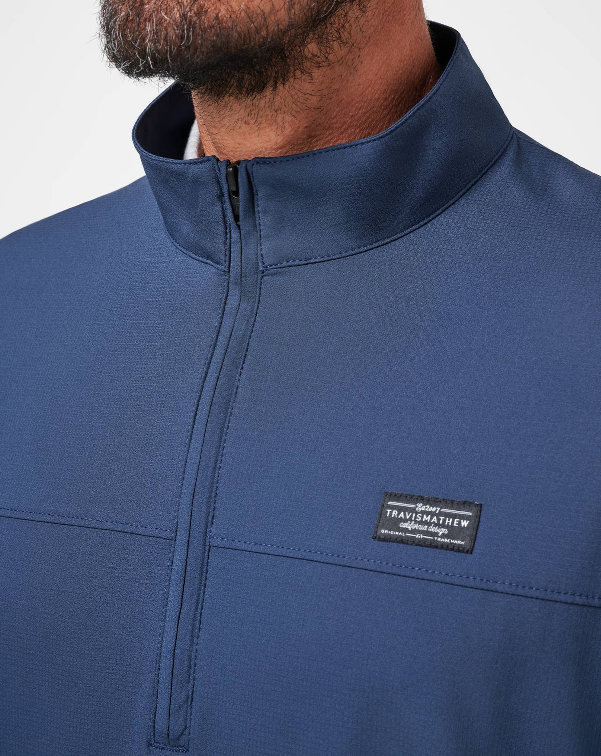 Wanderlust Quarter Zip Mood Indigo | Travis Mathew