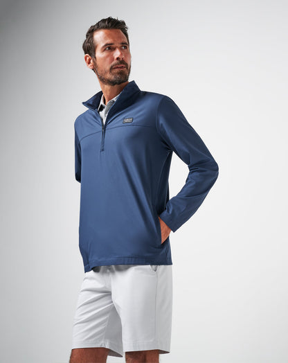 Wanderlust Quarter Zip Mood Indigo | Travis Mathew