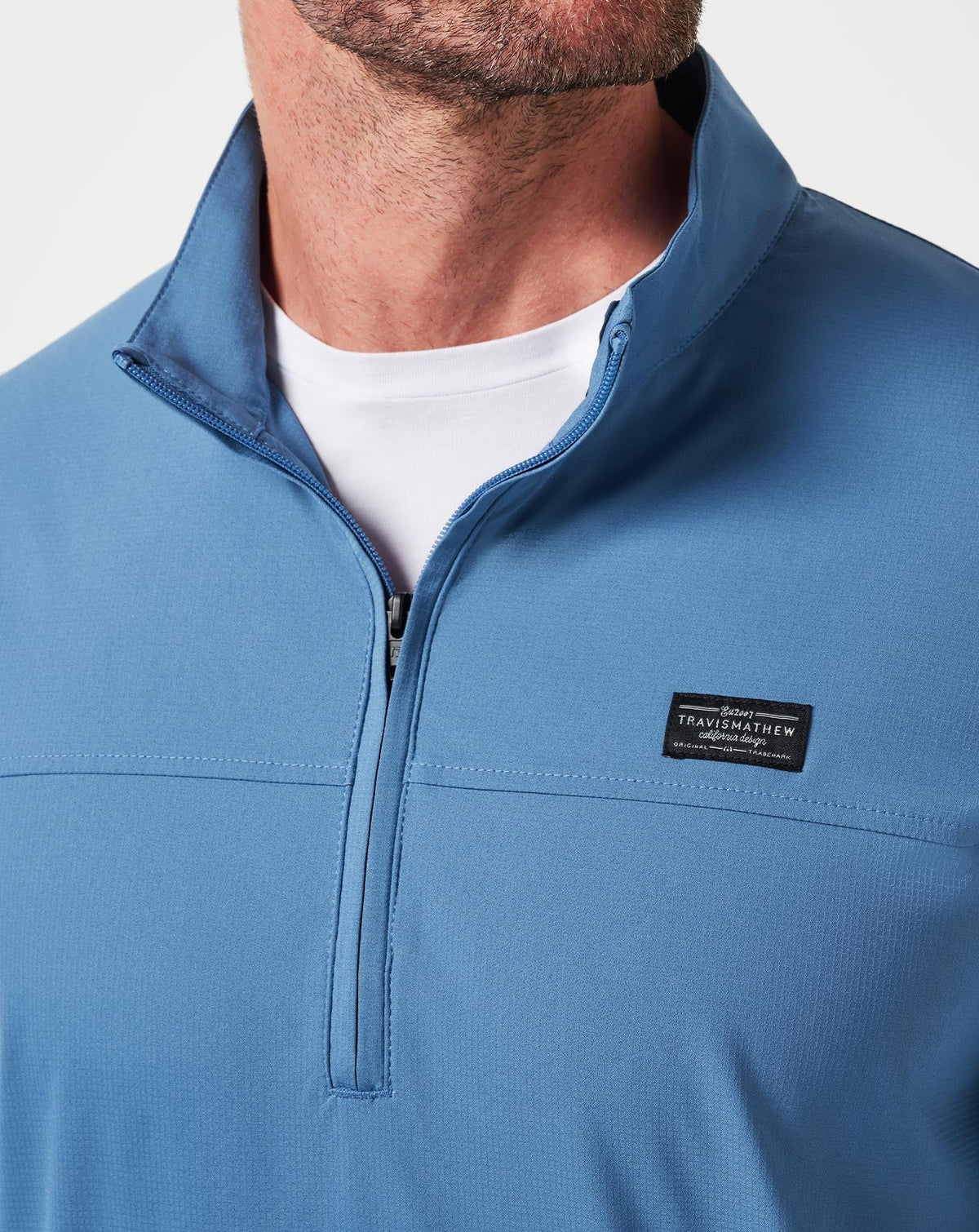 Wanderlust Quarter Zip Copen Blue | Travis Mathew