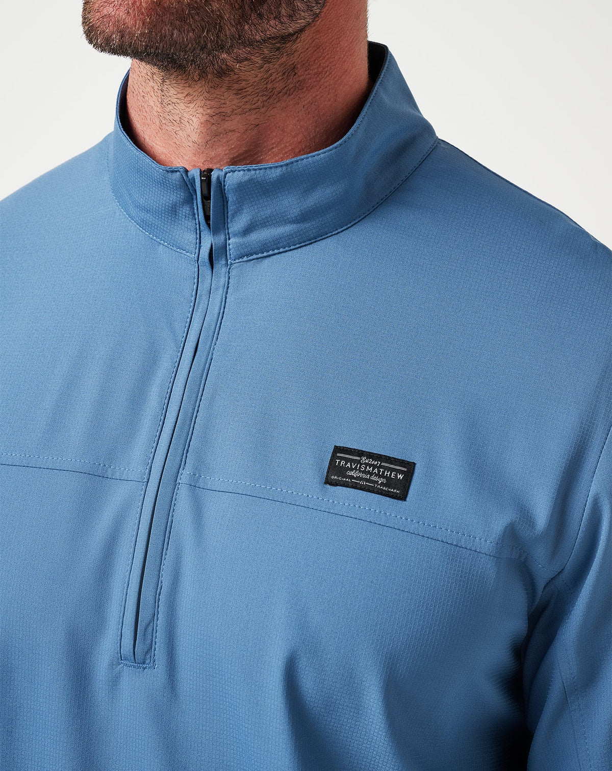 Wanderlust Quarter Zip Copen Blue | Travis Mathew
