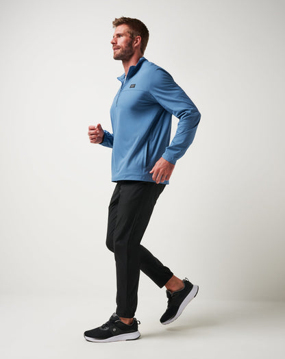 Wanderlust Quarter Zip Copen Blue | Travis Mathew